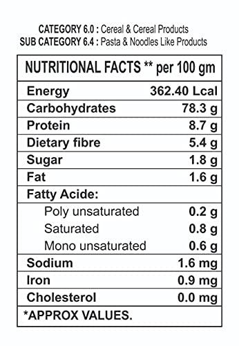 KRIYON KRIYON - Penne Pasta | 100% Durum Wheat Semolina (Suji/Rawa) | No Maida | (Regular, 500 gm Box Pack)