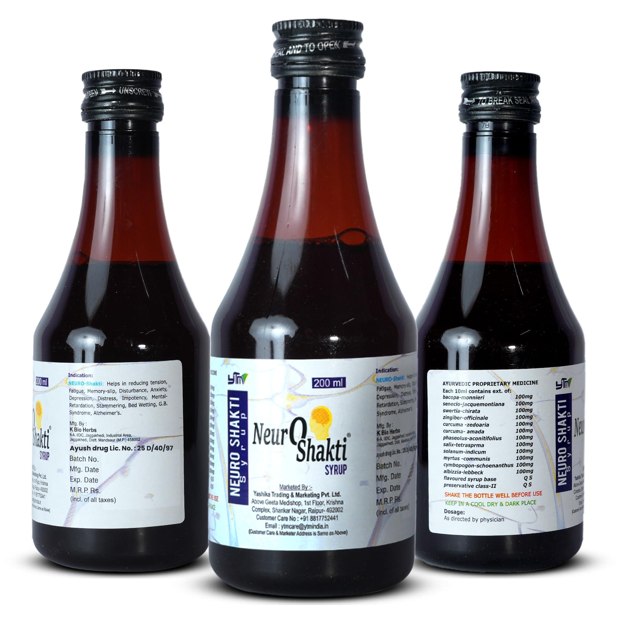 Neuro Shakti Neuro Shakti Syrup helps in tension depression good sleep & mental wellness 200ml