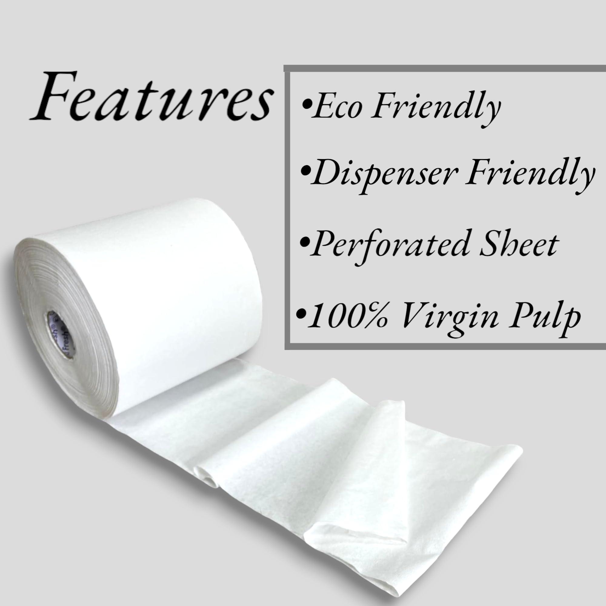 Oxifresh OxiFresh HRT Hard Tissue Roll | 40 GSM | 1 ply- 2kg | 200mm Roll width | Non Embossed | Virgin | Hygienic