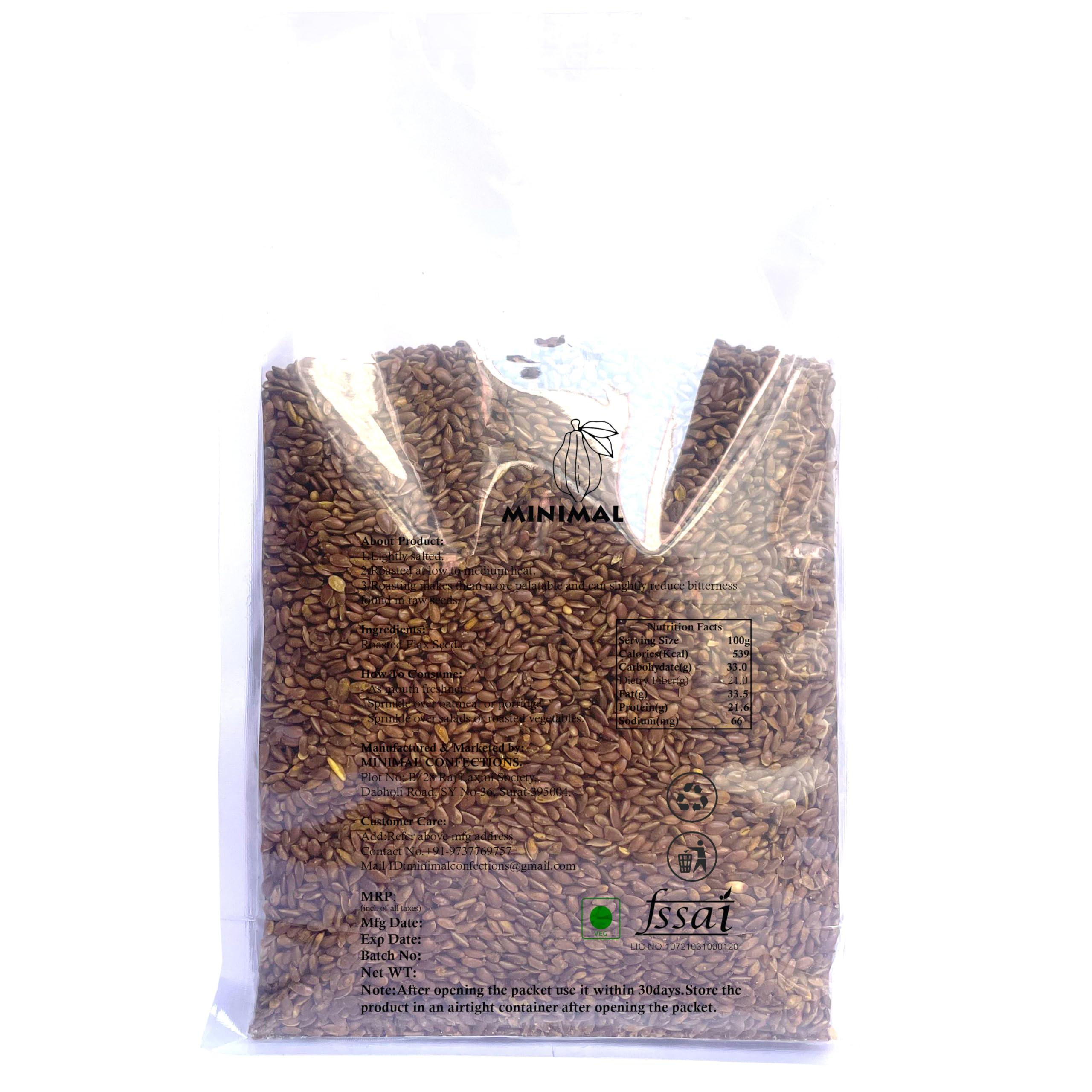minimal Minimal Roasted Flax Seeds/Salted Alsi,2Kg