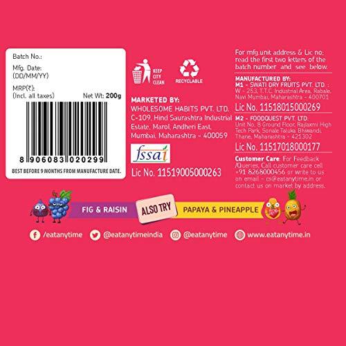 Eat Anytime Eat Anytime Mindful Healthy Trail Mix Combo of Cranberry & Orange Zest, Fig & Raisin | No Added Sugar & No Preseervatives | Antioxident | Healthy Sanck For Breakfast & Dieat - 200gm(Combo of 2)
