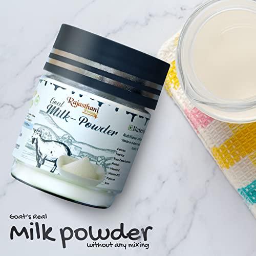 Rajasthani Swaad Rajasthani Swaad Organic Goat Milk Powder | Freeze Dried Grass Fed Goat Dry Milk Powder | Gluten Free No Additives No Preservatives | 300 Grams