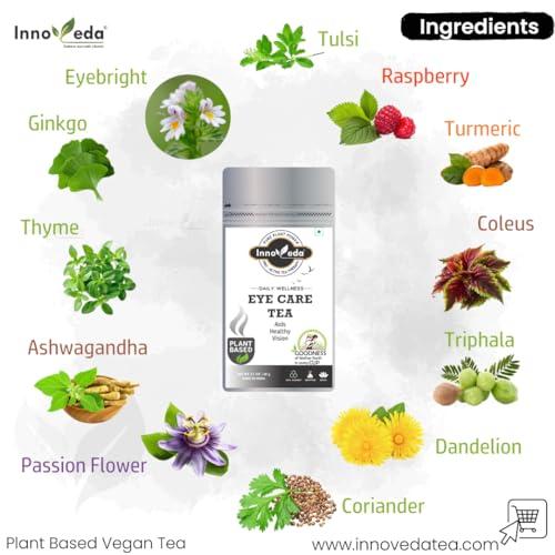 INNOVEDA Eye Care Tea (1 Month Pack, 30 Tea Cups) - Helps with Eye Health, Vision, Power, Eyesight