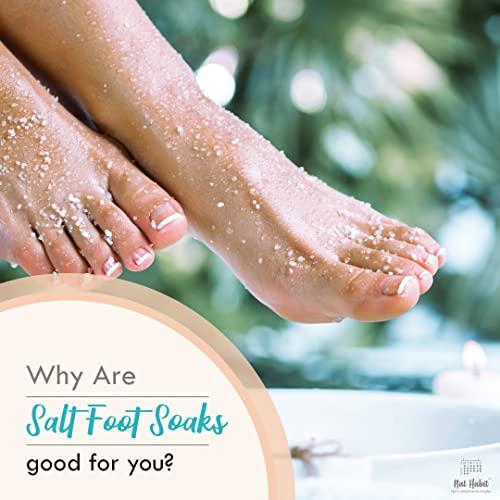 Nat Habit - Back To Natural Secrets Everyday Nat Habit Fresh Cedar Lift Foot Salt | Therapeutic Grade Epsom Salt, Himalayan Pink Salt, Essential Oils | Softens Feet & Ankles | Pedicure Foot Soak, Aromatherapy | Pack of 4
