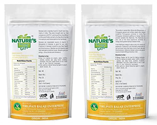 NATURE'S GIFT - FOR THOSE WHO CARE'S NATURE\'S GIFT - FOR THOSE WHO CARE\'S Banana Powder & Mango Fruit Powder -100 GM Each (Super Saver Combo Pack)