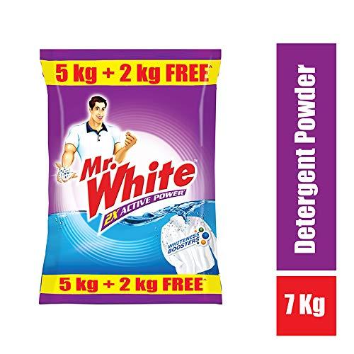MR WHITE Mr. White Detergent Powder - 5 Kg with Free 2Kg & Mr. White Powder - 3KG+1KG FREE (4KG)