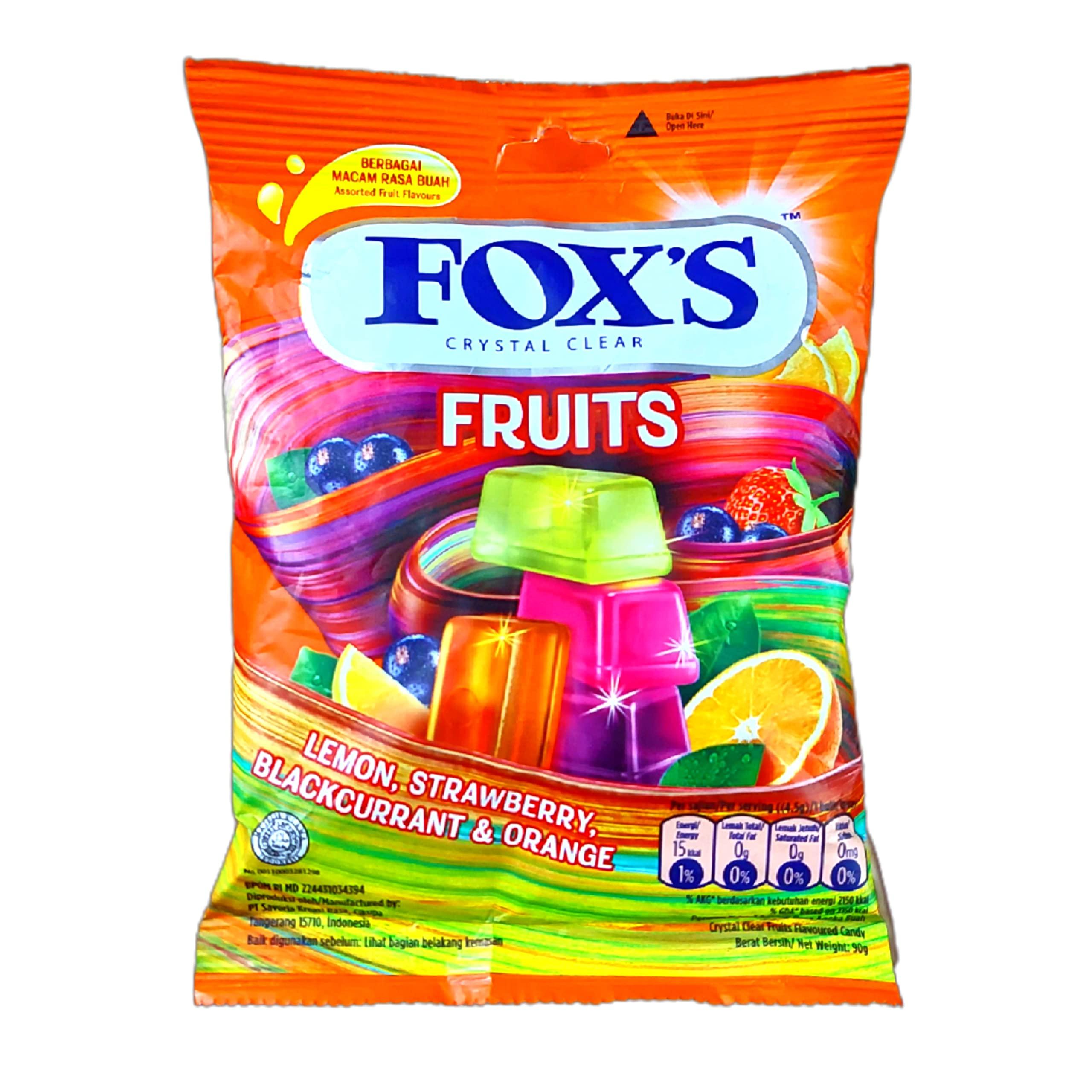 Fox's Crystal Clear Fox's Crystal Clear Fruits Candy 90g (90Gms)