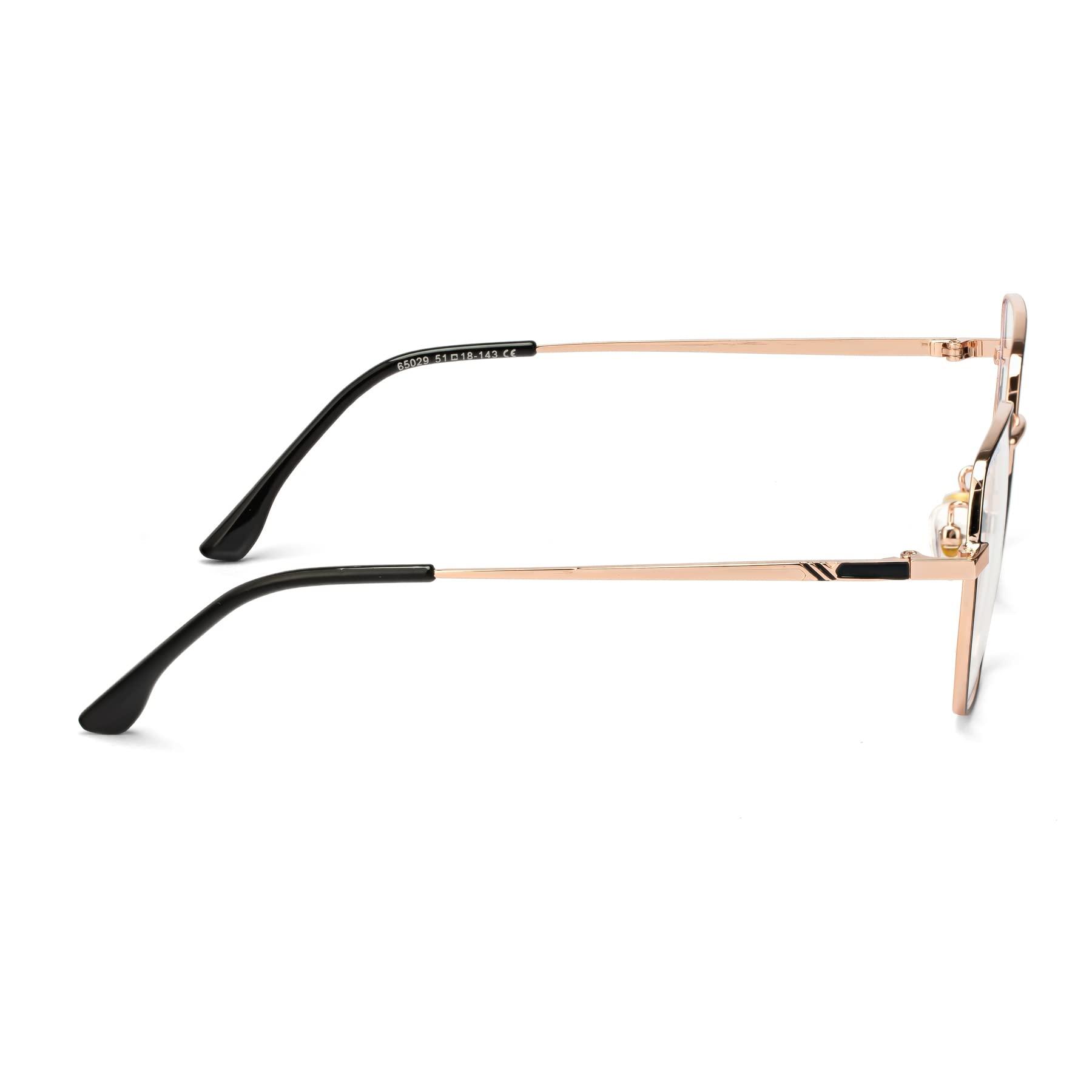 ROYAL SON ROYAL SON Unisex\'s C4 Blue Block Lens | Black Frame Reading Glasses-M (SF0016-C4)