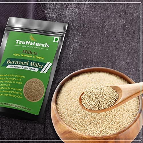 TruNaturals TruNaturals Unpolished Barnyard Millet 1.8Kg | Siridhanya Positive Millet Gluten-Free & Organic | Dr Khader Vali Millets | Sanwa | Jhangora | Kuthiravali | Odalu | Rich in Fibre & Proteins
