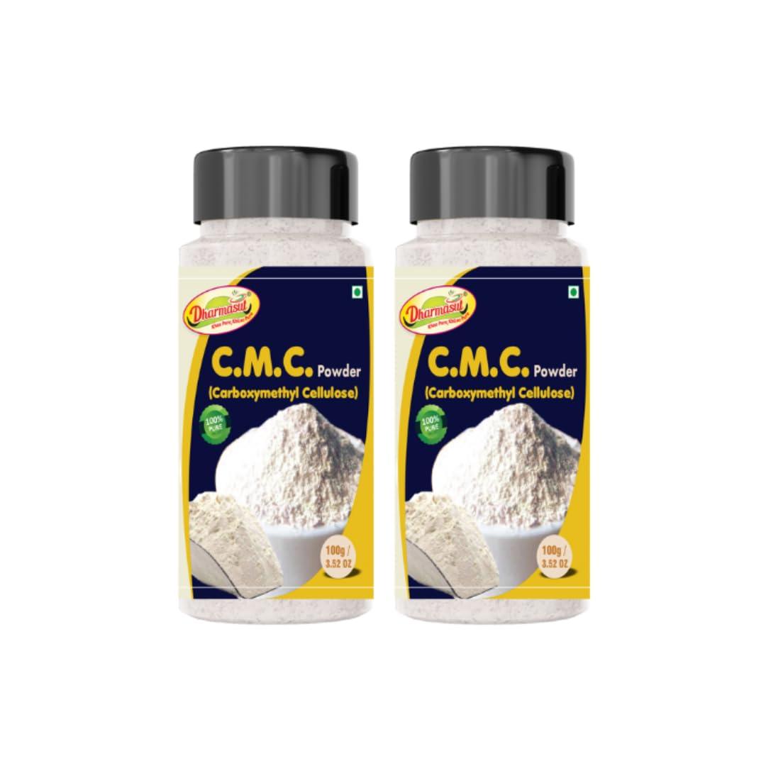 Dharmasut CMC Powder for Soft | Smooth | Creamy Ice Creams 200gm (100g*Pack of 2)