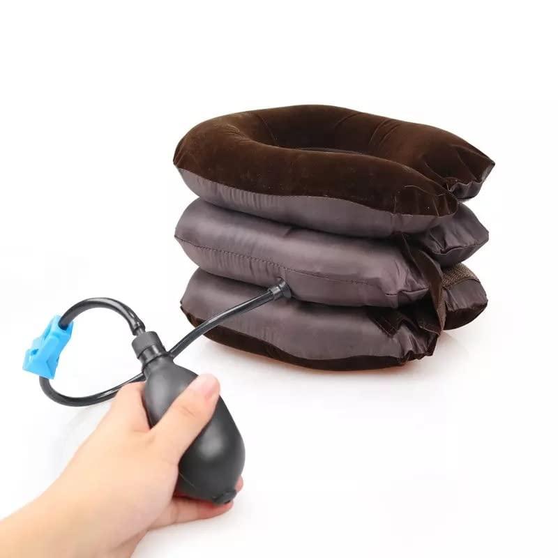 4beauty Therapy 4beauty Therapy Cervical Neck Traction Belt 3 Layer Effective & Fast Pain And Stress Relief Neck Pain Inflatable Neck Stretcher Collar for Men and Women