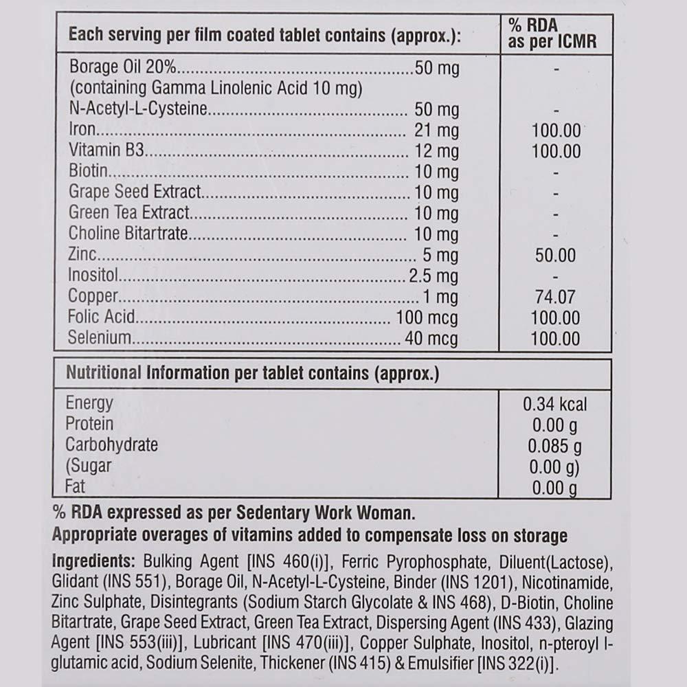 IPCA Keraglo Eva - Blister Pack of 10 Tablets