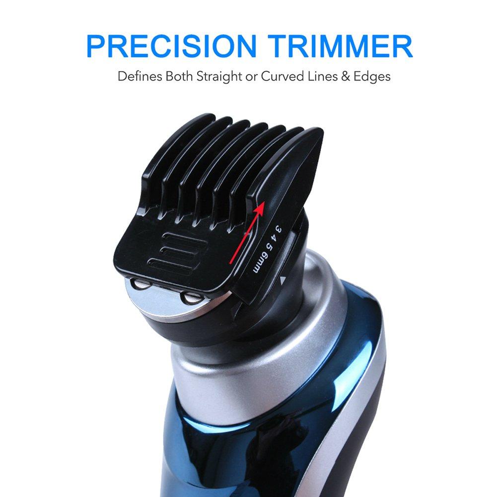 Hatteker Hatteker Professional Electric Shaver Razor For Men 4 in 1 Beard Trimmer Wet Dry Rotary Shaver Cordless Hair Trimmer Nose Hair Trimmer Facial Cleaning Brush Waterproof USB Rechargeable Best Gift