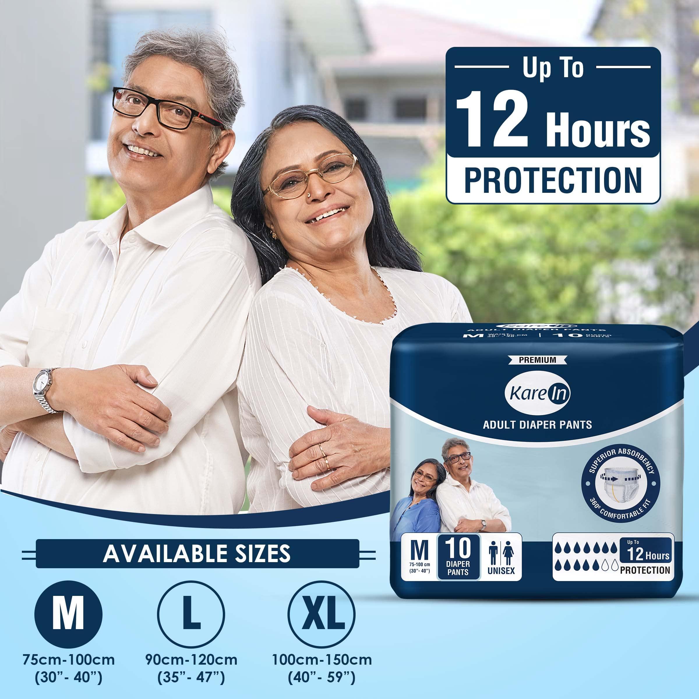 KareIn Kare In Premium Adult Diaper Pants, Medium - 30 Count & Kare In Premium Adult Diapers, Medium, 20 Count