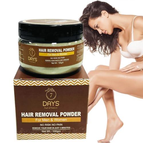 7 DAYS 7 Days Hair Removal for Women, Wax Powder for Hair Removal, Bikini Wax Powder for Women, Hair Removal Powder for Women, Herbal Wax Powder for Hair Removal (100gm)