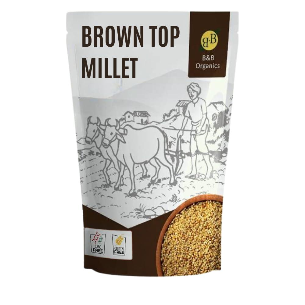 B&B Organics B&B Organics Browntop Millet (1 kg)/Authentic Kula Saamai Arisi/Certified Organic/Fibre&Nutrient Rich Millet