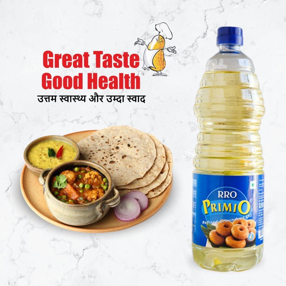 RRO RRO Primio Refined Groundnut Oil, 1 lt