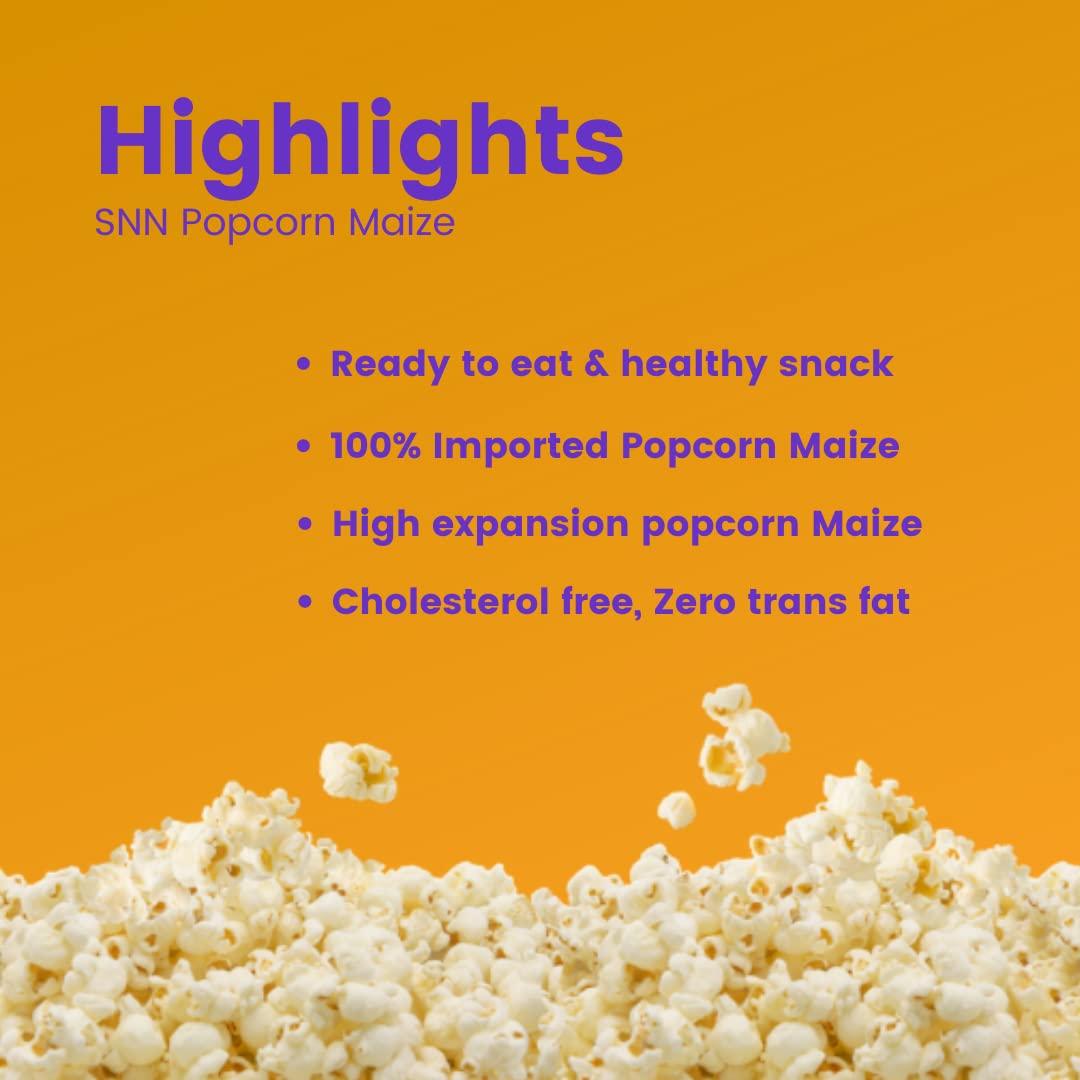 SNN SNN Popcorn Maize 200 Grams ( Pack of 5 ). Imported Raw Maize | Ready to Cook | High Expansion | Homemade-Healthy Snack.