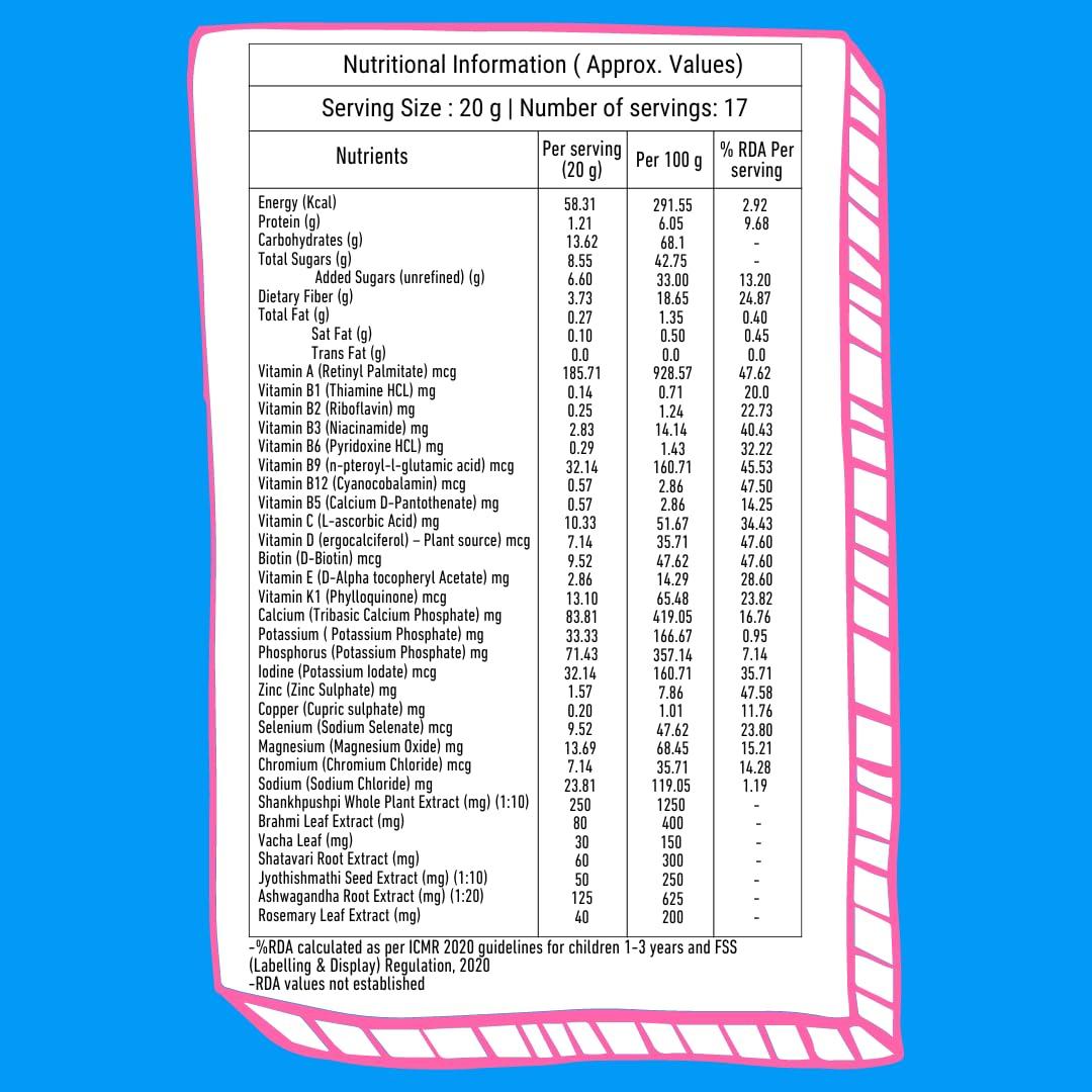 TRICK OR TREAT TRICK OR TREAT Brainify Nutrition Drink Powder | 7 Herbs | Millets + Nuts + Seeds (350G)