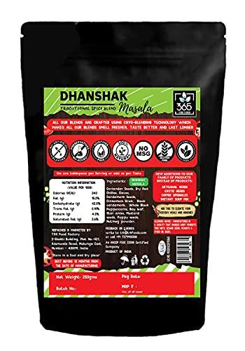 365 STORE TO DOOR 365 STORE TO DOOR Indian Spice – Dhanshak Masala, 250 gm | Homemade Powdered | for Healthy Cooking | Ready to use | All Seasonings Spices | Pure & Hygiene | Spice Mix – Pack of 1