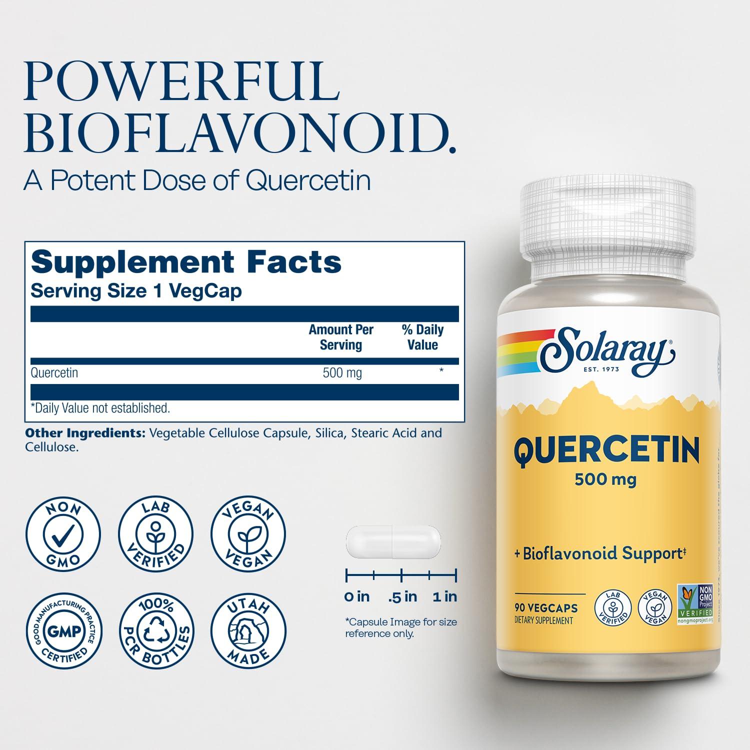 SOLARAY Quercetin 500mg - 90 - Capsule