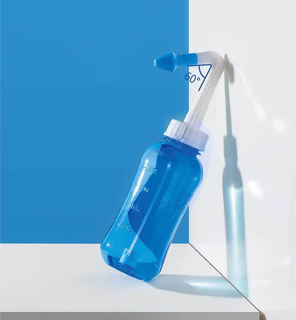 BowieMall BowieMall Neti Pot 500 ML Sinus Rinse Bottle Nose Wash Cleaner Pressure Rinse Nasal Irrigation for Adult & Kid BPA Free