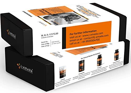 J-AMADA J-AMADA IMMUNITY BOOSTER KIT (iNCLUDES FOUR PRODUCTS - ASHWAGANDHA, GUDUCHI GHAN VATI, Ayush JOSHANDA and The Shield))