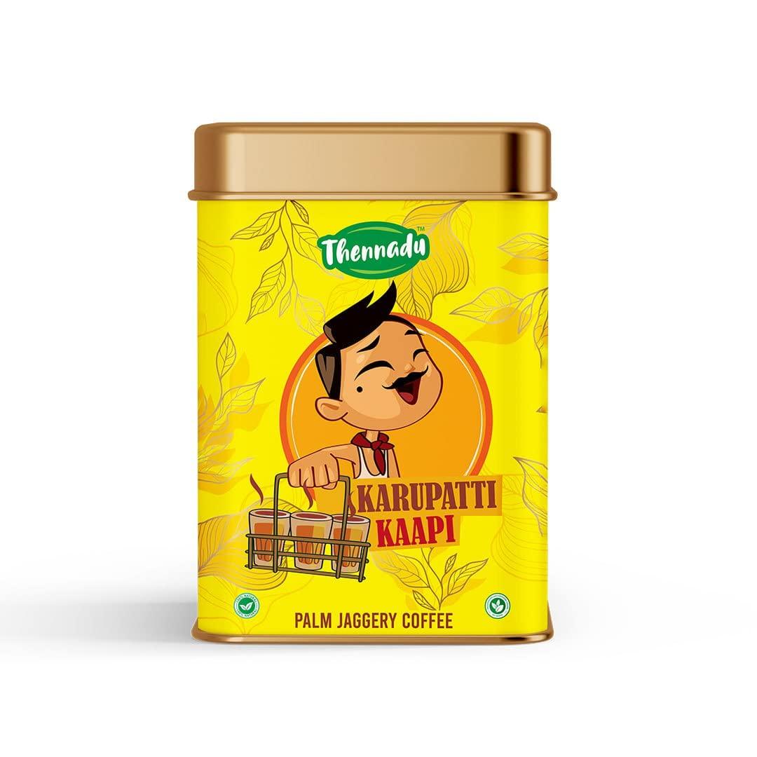 Thennadu Thennadu Karupatti Coffee | Instant mix Palm Jaggery Coffee| Healthy & Aromatic Karupatti Kaapi of south India |200 grams | 1 Tin