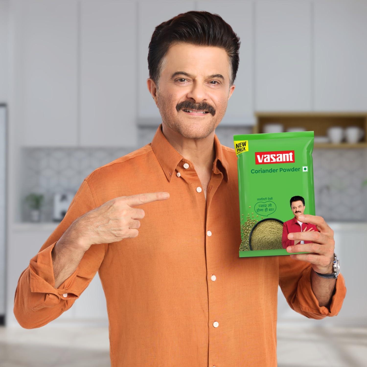 VASANT VASANT Masala Coriander Powder | Coriander Powder | Masala Powder | Dhaniya | Dhana | Lowers Cholesterol | Good for Haircare & Skincare | Indian Spices & Masala | Vegetarian | 1 Kg