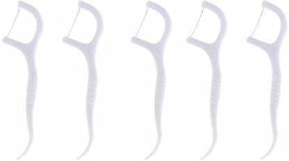 ZOLDYCK ZOLDYCK 3 in 1 Dental Floss Stick/Oral Care/Tooth Pick with Tongue Cleaner for Fresh Breath and Healthy Gums Oral Care (150 pcs)