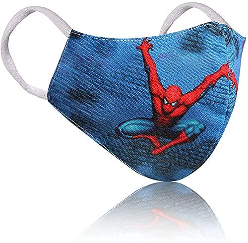 BIGXEN BIGXEN 10 Pcs Cotton Kids Mask For boys, Digital Cartoon 3D Face Mask For 3 To 7-8 Year Old Boys & Girls, Cotton Face Mask For Kids, Reusable & Washable Face Mask For Kids, Children (Kids Mask-2)
