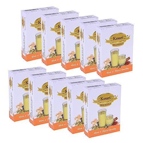 Kesari Kesari Milk Masala Combo,Pack of 10, 100 gm, Kesar