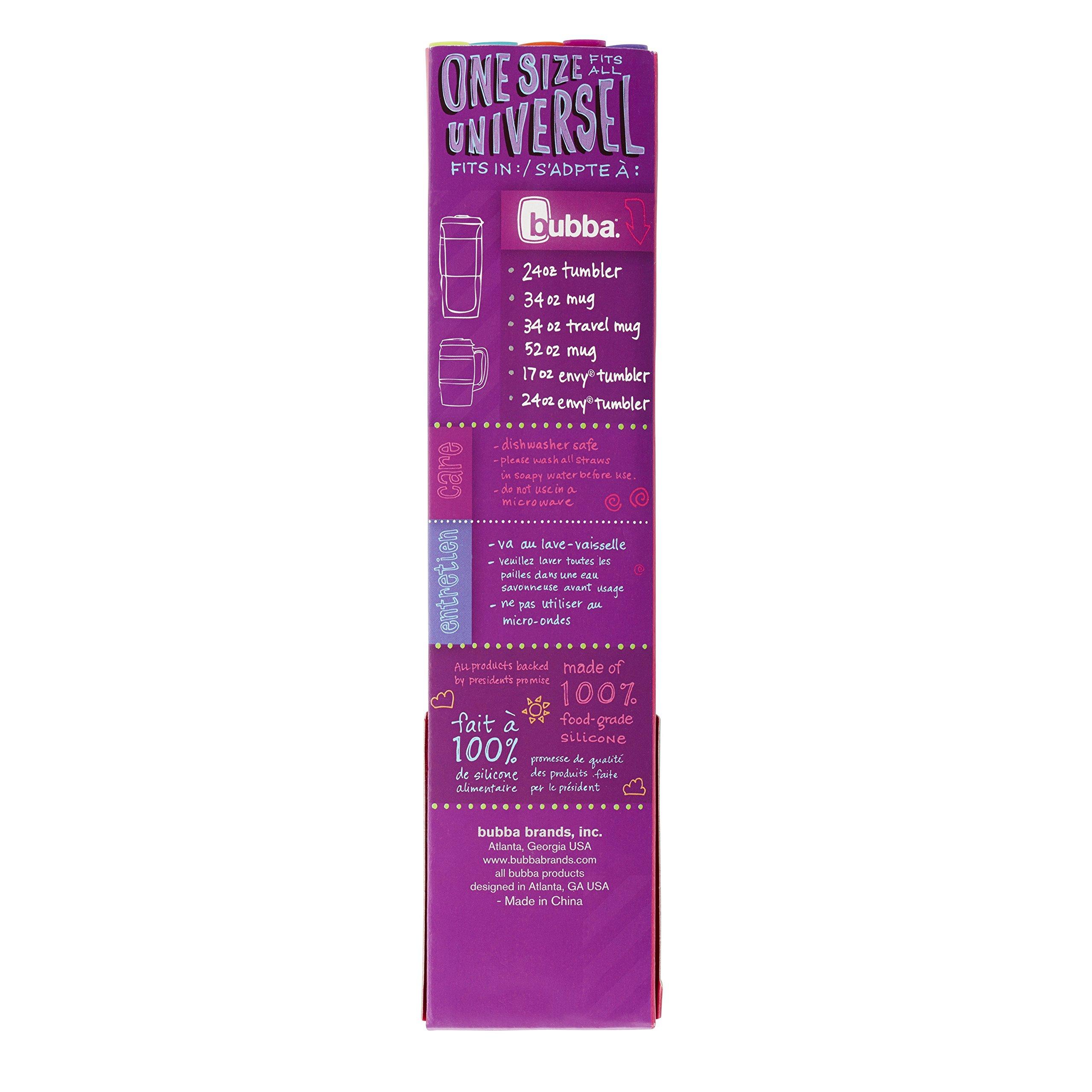 Bubba Brands Bubba Big Straw 5 Pack of Reusable Straws (Assorted Bold Colors)