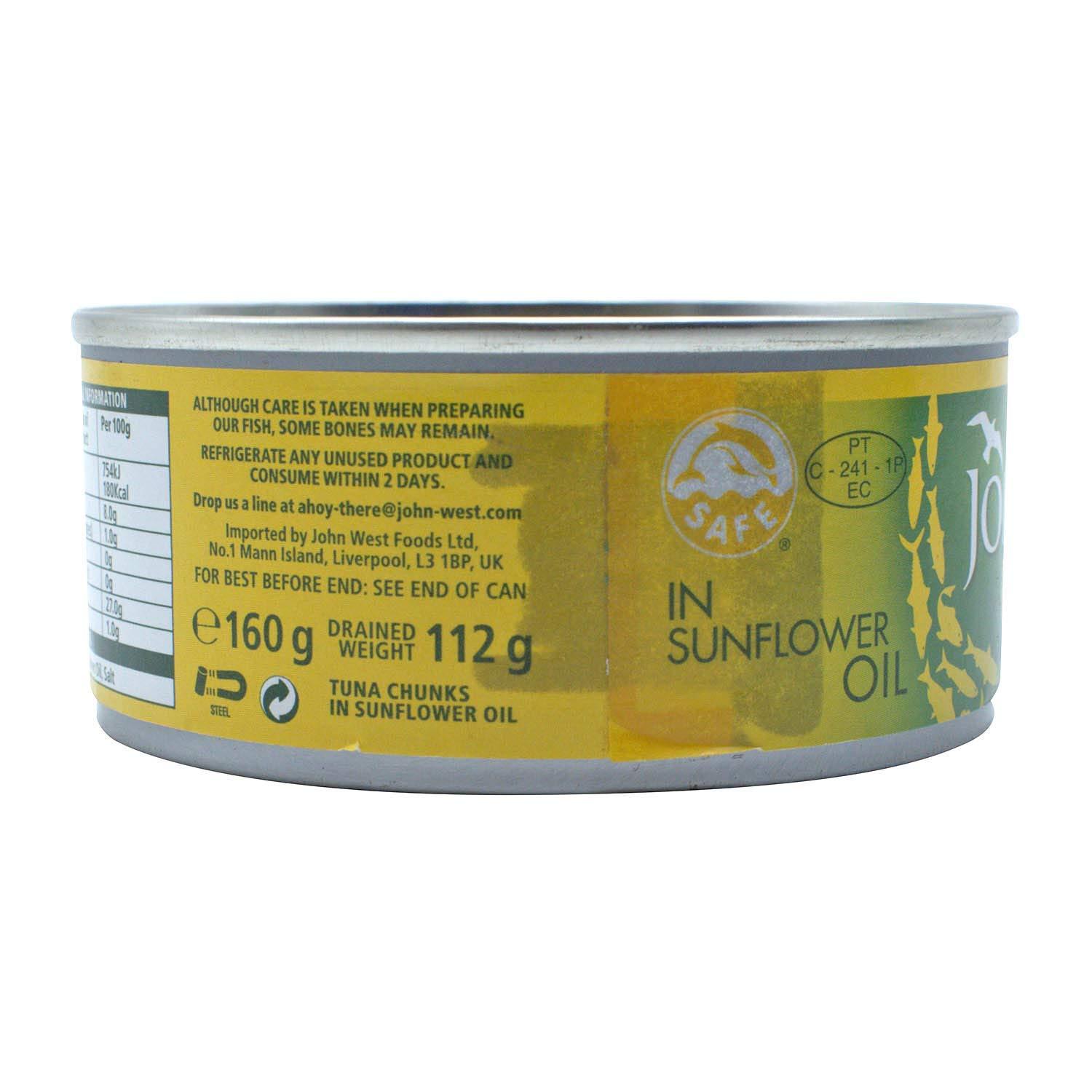 John West John West Tuna Chunks in Sunflower Oil (160 gm)