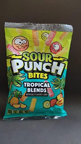Generic Sour Punch Bites Tropical Blends Artfically Flavored Candy 105g