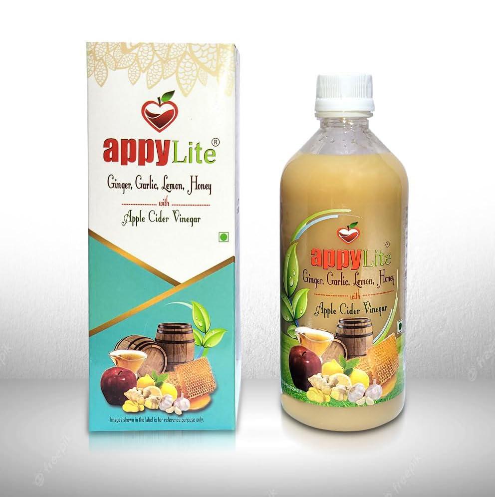 Appylite Appylite Apple Cider Vinegar with Ginger, Garlic, Lemon and Honey - 500ml