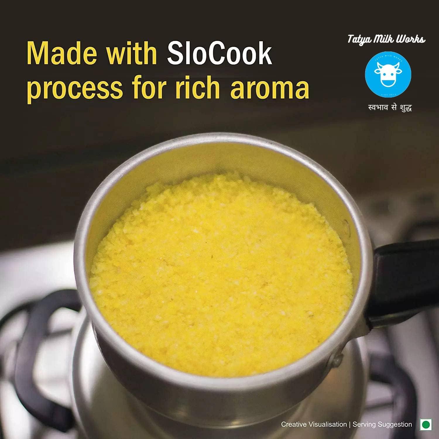 TATYA MILK WORKS Tatya Milk A2 Desi COW Ghee (500 ml, Gir Cow)