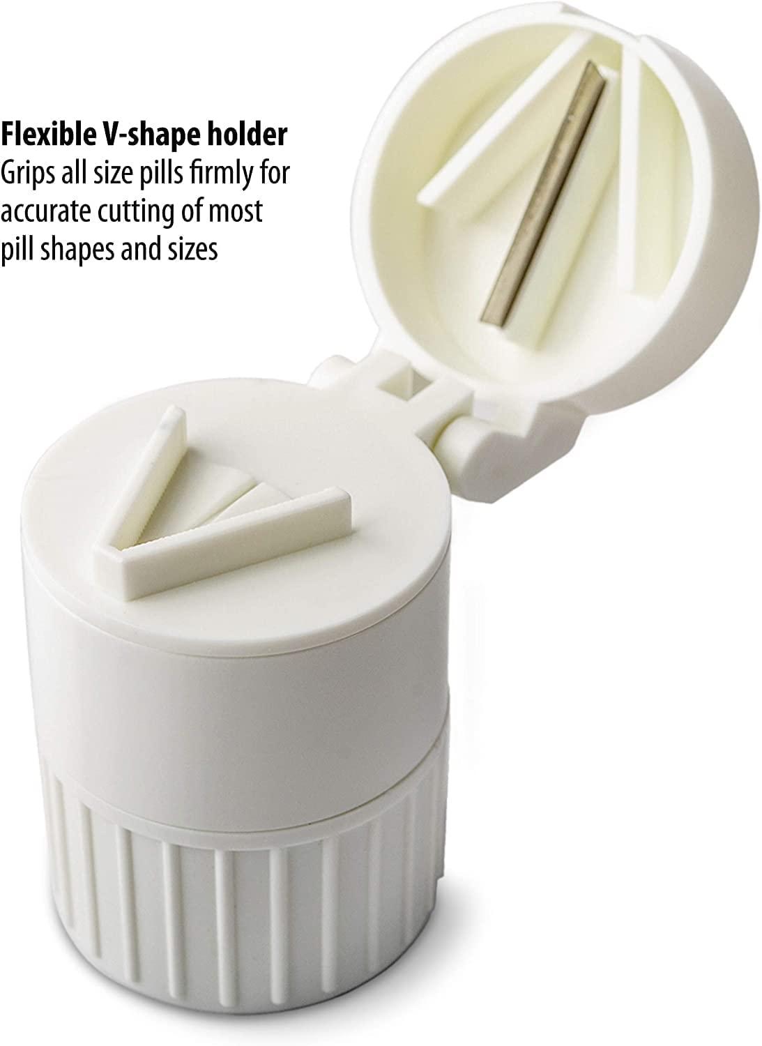 DOSJNI DOSJNI Pill Cutter Crushers & Splitters Portable Plastic Pill Cutter Tablet Cutter Divider Medicine Organizer Abs High Grade, Perfect fot Travel, Ideal for Purse or Pocket (SET OF 01)