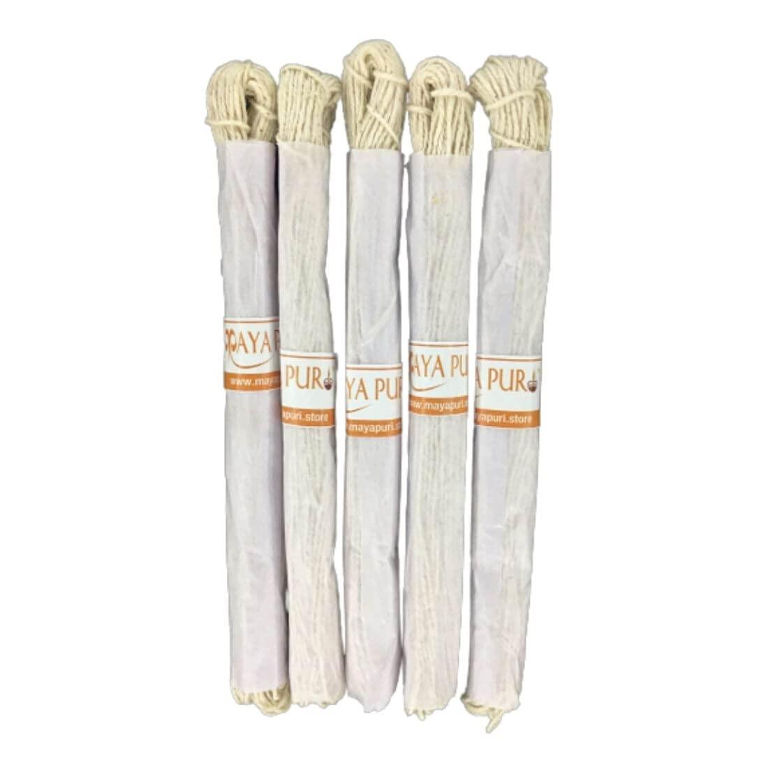 MAYAPURI MAYAPURI Poita/Poite, Janeu, Yonya, (White) Brahmin Thread for Puja Wear (Pack of 5)
