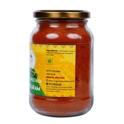 OSB Organic Spice Box Home Made Fresh Chilly Powder/Mirchi Powder/Kura Karam Without Preservatives - Healthy Delicious & Flavorful Cooking | Hygienically Packed - 500 Grams for Veg & Non Veg dishes