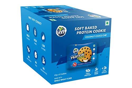 HYP HYP Protein Cookies Coconut Choco Chip Pack of 6 - (42 g x 6)