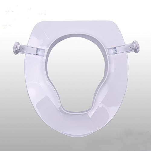 entros Entros Easy to Install Lightweight Toilet Seat Elevator Without Lid in White Color (7060C) - 2 Inch | CE & ISO Certified