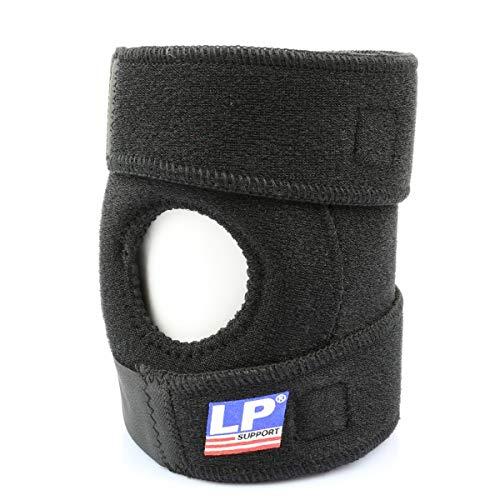 LP Supports LP 788 Open Patella Knee Support Black (One Size Fits All)