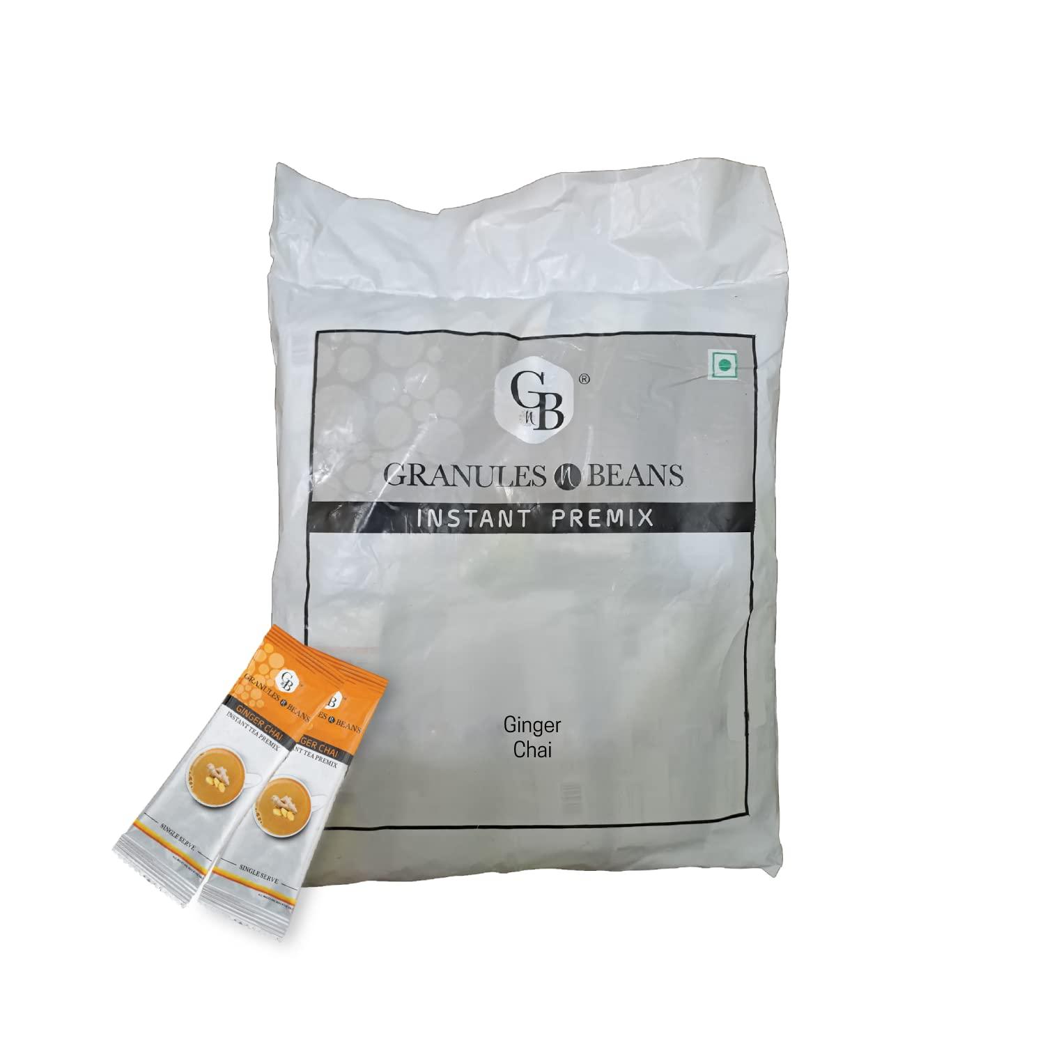 GnB GRANULES n BEANS GnB GRANULES n BEANS Instant Premix Ginger Chai (50 Single Serv Sachets) - Ginger, 700 Gram