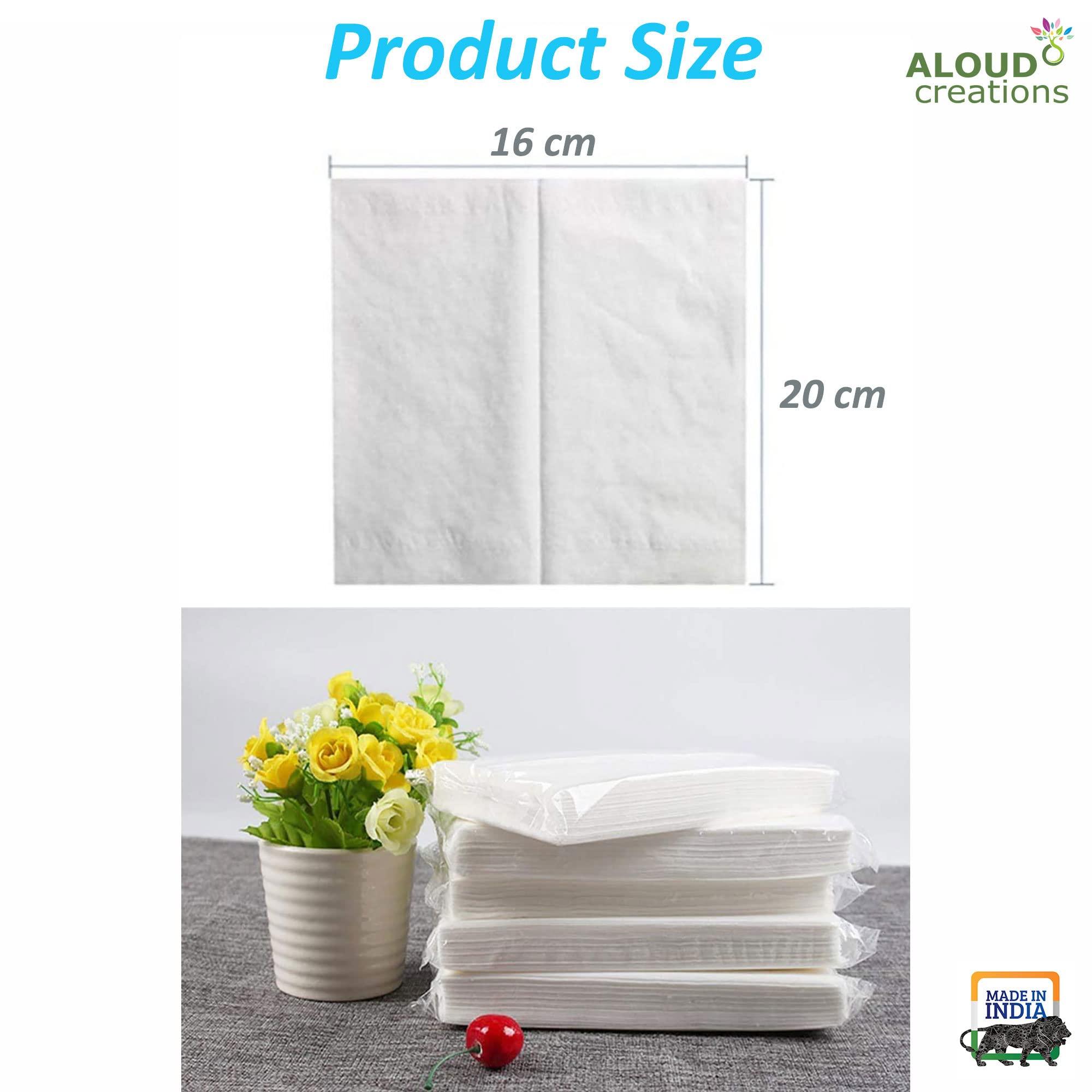ALOUD CREATIONS ALOUD CREATIONS Facial Tissue Refill Pack | Car Tissue Refill | Disposable Facial Tissues | Travel Size Pack for Car & Purse | 2 Ply | 100 Pulls in Each Packet | Pack of 24 | Total 2400 Pulls