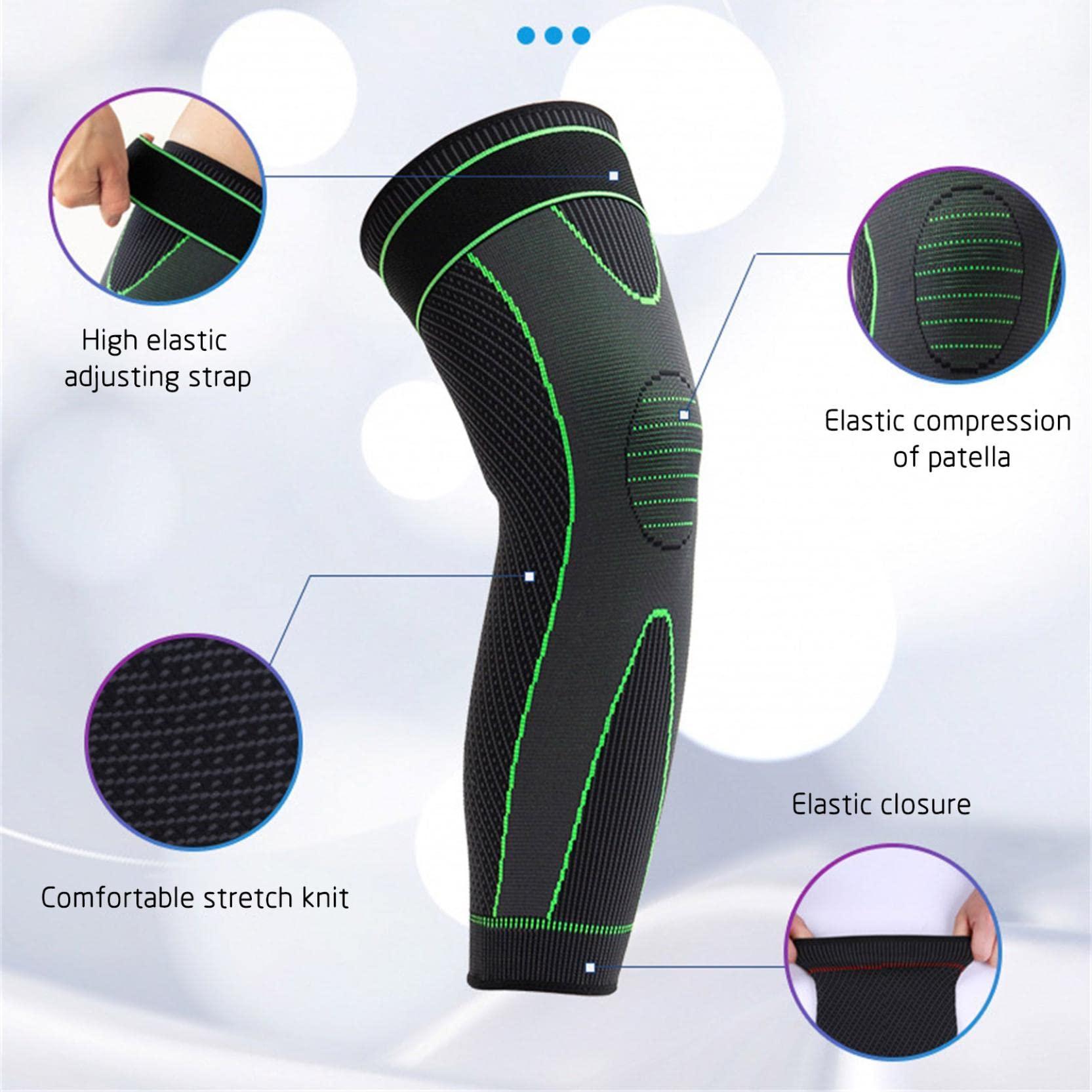 BOLHGF KNEECA Tourmaline Acupressure Selfheating Knee Sleeve,ReduceFast Mugwort Acupressure Detoxing Shaping Knee Pads,Tourmaline Acupressure Self-heating Shaping Knee Sleeve,For Men & Women (S, BLACK)