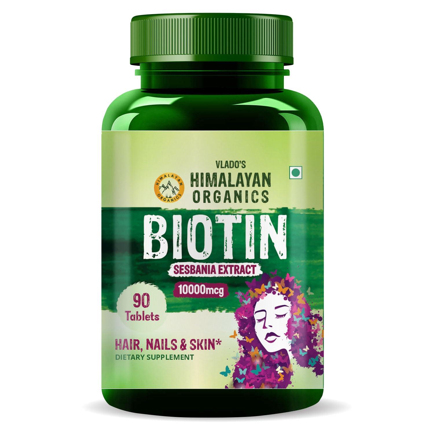 HIMALAYAN ORGANICS Himalayan Organics Biotin - Hair & Skin Gummies For Men and Women - 60 Gummies
