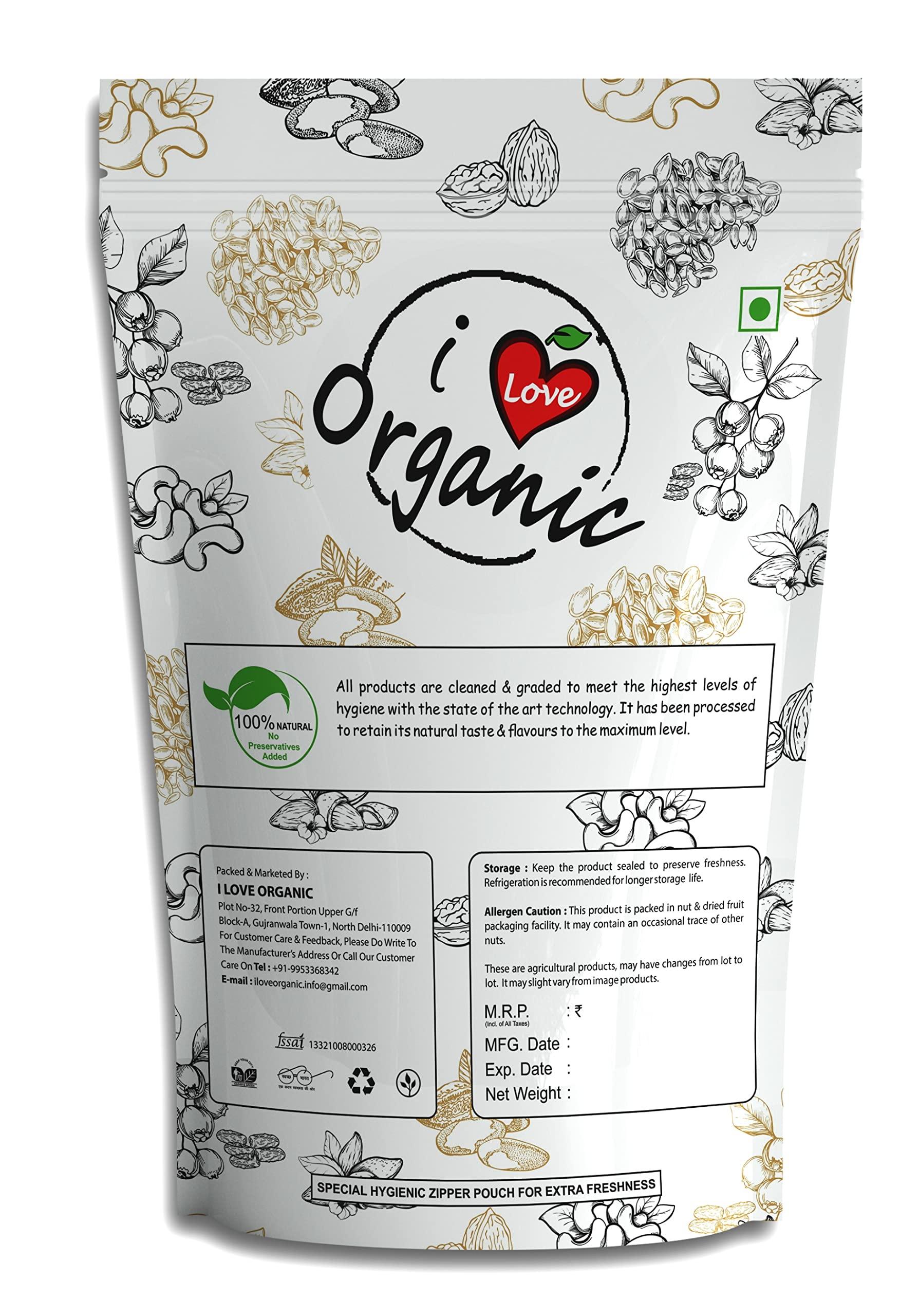 I LOVE ORGANIC I love organic Mexican Pecan Nuts. 100% Natural | Jumbo Size | Organic Pecans (500 g)