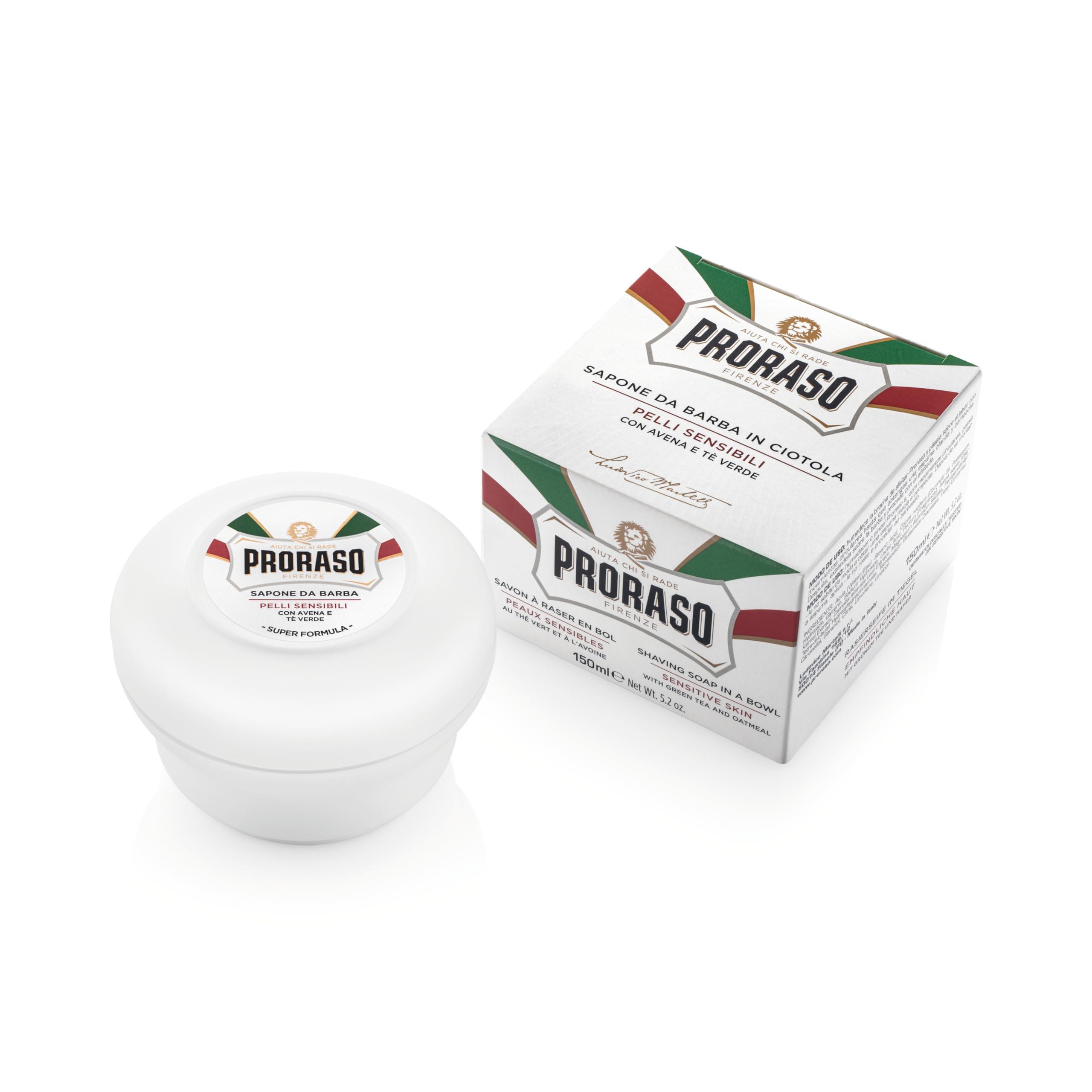 Proraso Sensitive Skin Anti-Irritation Shaving Soap With Green Tea and Oatmeal