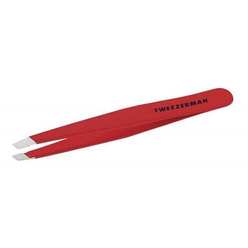 Tweezerman Tweezerman Stainless Steel Slant Tweezer, Signature Red